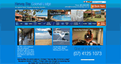 Desktop Screenshot of herveybaycoloniallodge.com.au