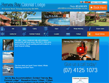 Tablet Screenshot of herveybaycoloniallodge.com.au